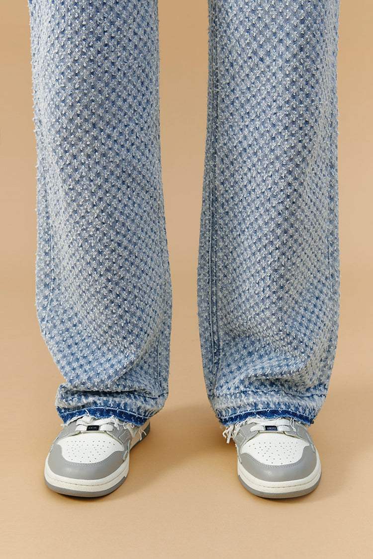 Coney Island Whitefish Tweed Wide Jeans HJ007 [FINAL SALE] - Hey Joanie - Flyclothing LLC