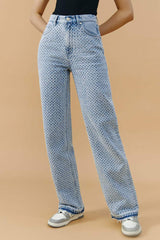 Coney Island Whitefish Tweed Wide Jeans HJ007 [FINAL SALE] - Hey Joanie - Flyclothing LLC