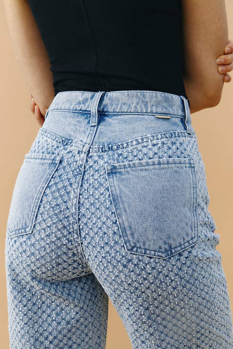 Coney Island Whitefish Tweed Wide Jeans HJ007 [FINAL SALE] - Hey Joanie - Flyclothing LLC