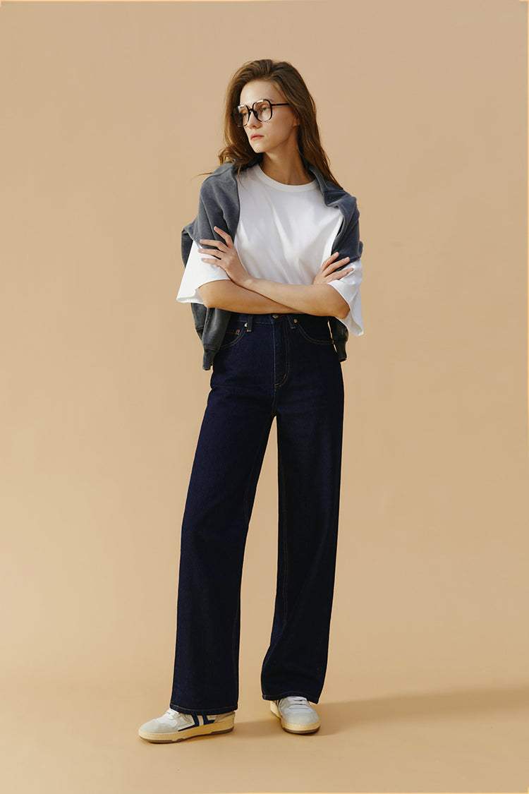 Coney Island Whitefish High Rise Wide Jeans HJ007 - Hey Joanie - Flyclothing LLC