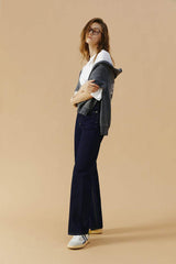 Coney Island Whitefish High Rise Wide Jeans HJ007 - Hey Joanie - Flyclothing LLC