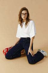 Coney Island Whitefish High Rise Wide Jeans HJ007 - Hey Joanie - Flyclothing LLC
