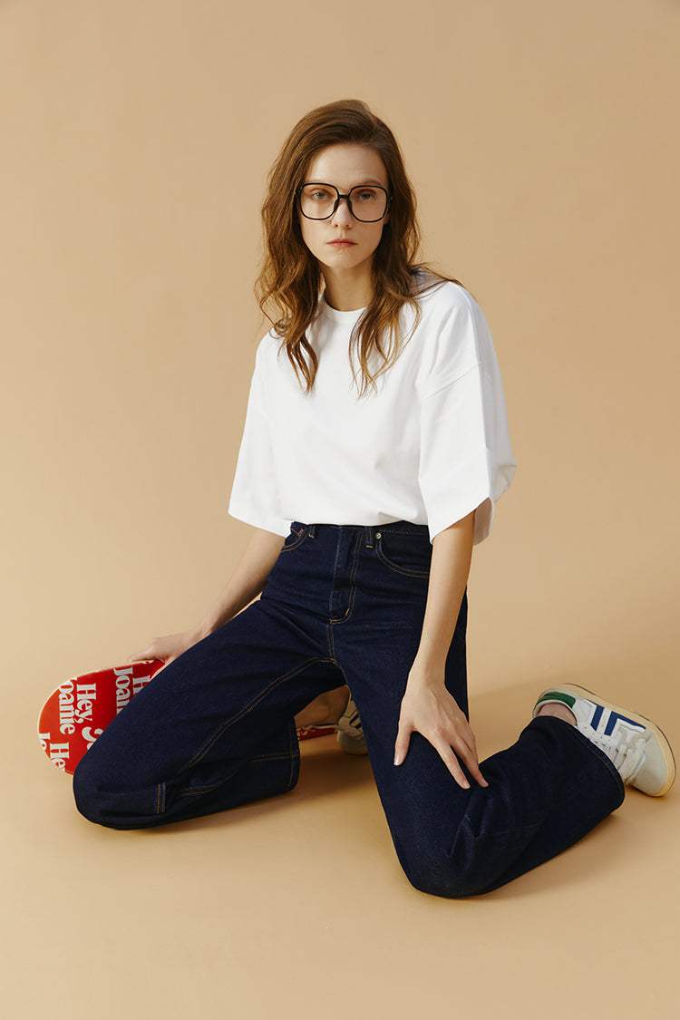 Coney Island Whitefish High Rise Wide Jeans HJ007 - Hey Joanie - Flyclothing LLC
