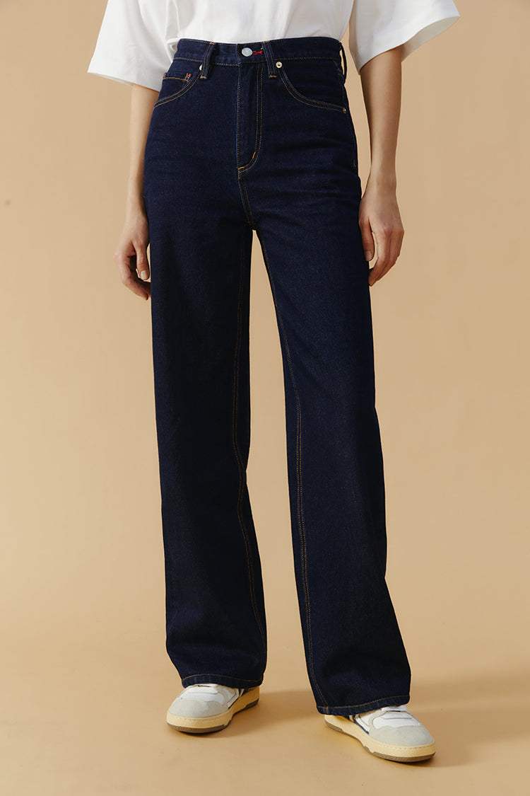 Coney Island Whitefish High Rise Wide Jeans HJ007 - Hey Joanie - Flyclothing LLC