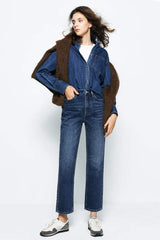 Chelsea High Rise Straight Crop Jeans HJ005 - Hey Joanie - Flyclothing LLC