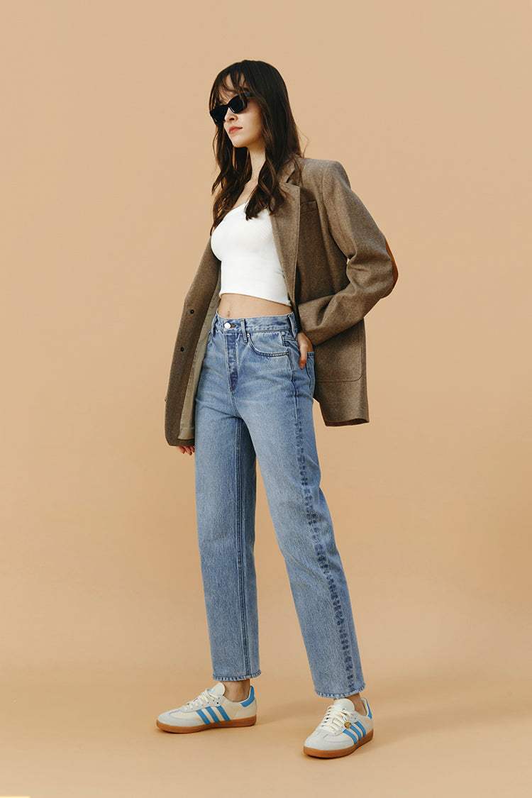 Manhattan High Rise Straight Ankle Jeans HJ160 - Hey Joanie - Flyclothing LLC
