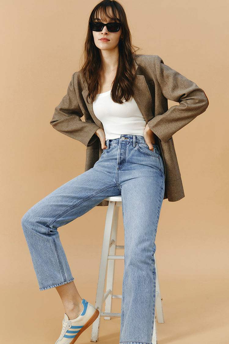Manhattan High Rise Straight Ankle Jeans HJ160 - Hey Joanie - Flyclothing LLC