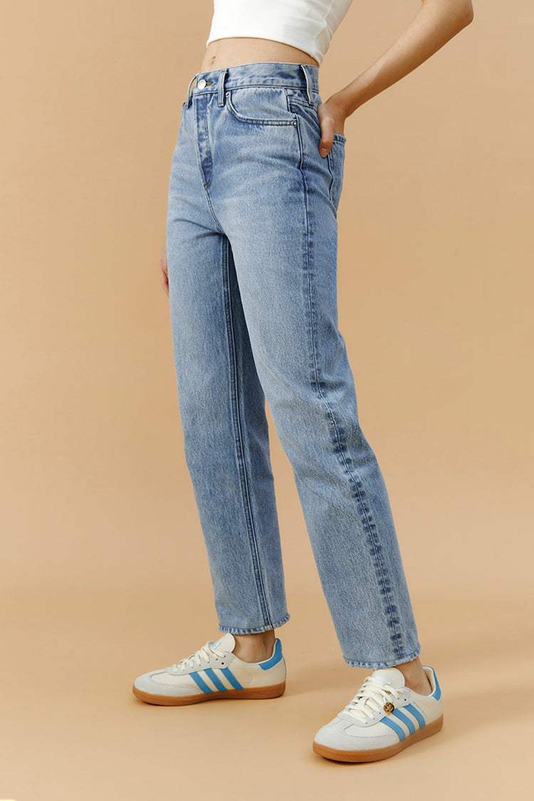 Manhattan High Rise Straight Ankle Jeans HJ160 - Hey Joanie - Flyclothing LLC