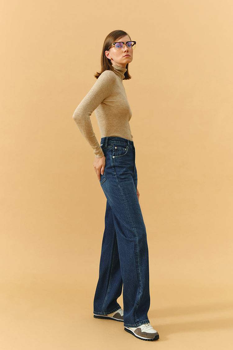 Coney Island Whitefish High Rise Wide Jeans HJ007 - Hey Joanie - Flyclothing LLC