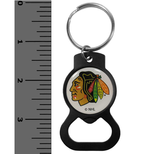 Chicago Blackhawks® Bottle Opener Key Chain, Black - Chicago Blackhawks - Flyclothing LLC