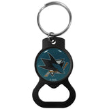 San Jose Sharks® Bottle Opener Key Chain, Black - San Jose Sharks - Flyclothing LLC