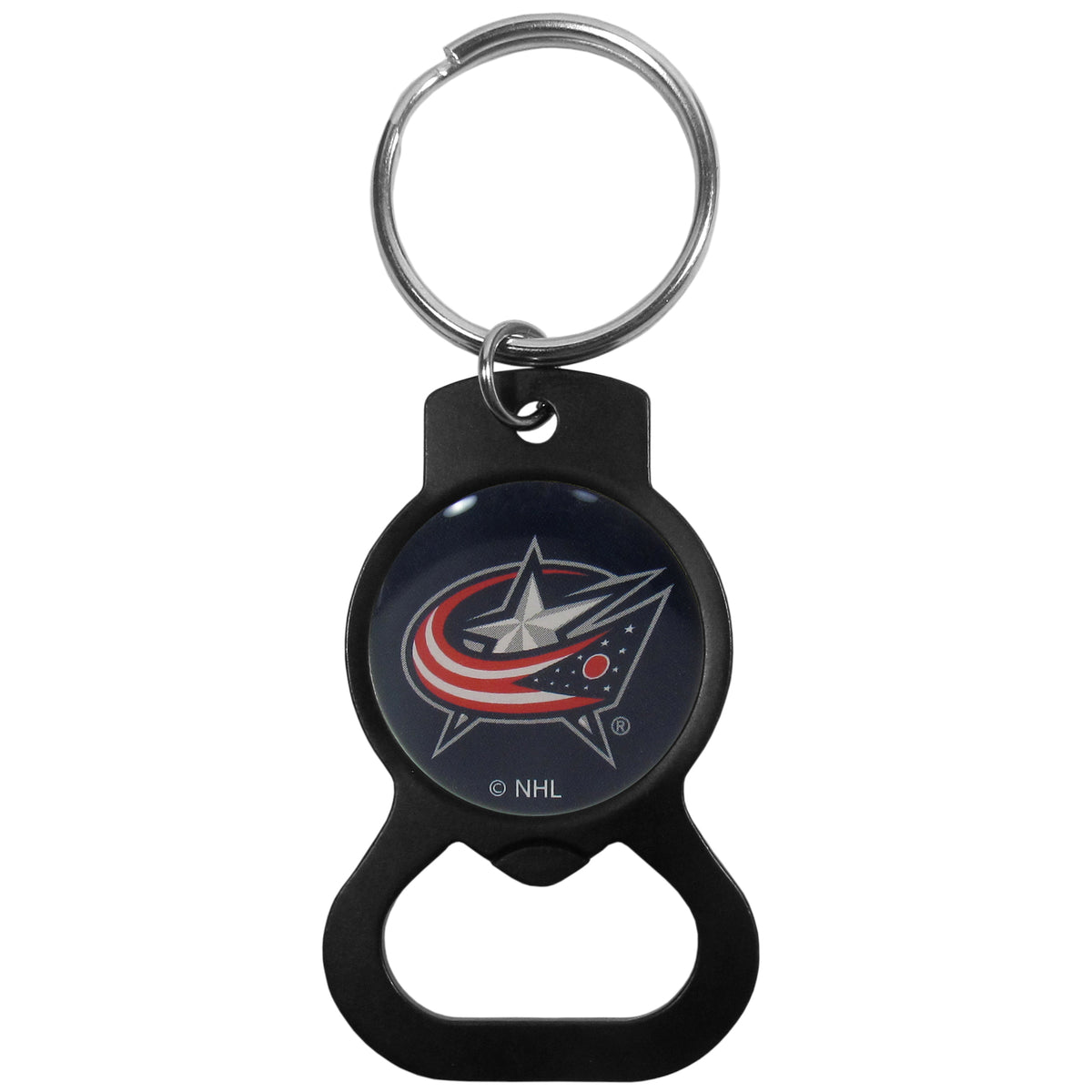 Columbus Blue Jackets® Bottle Opener Key Chain, Black - Columbus Blue Jackets - Flyclothing LLC