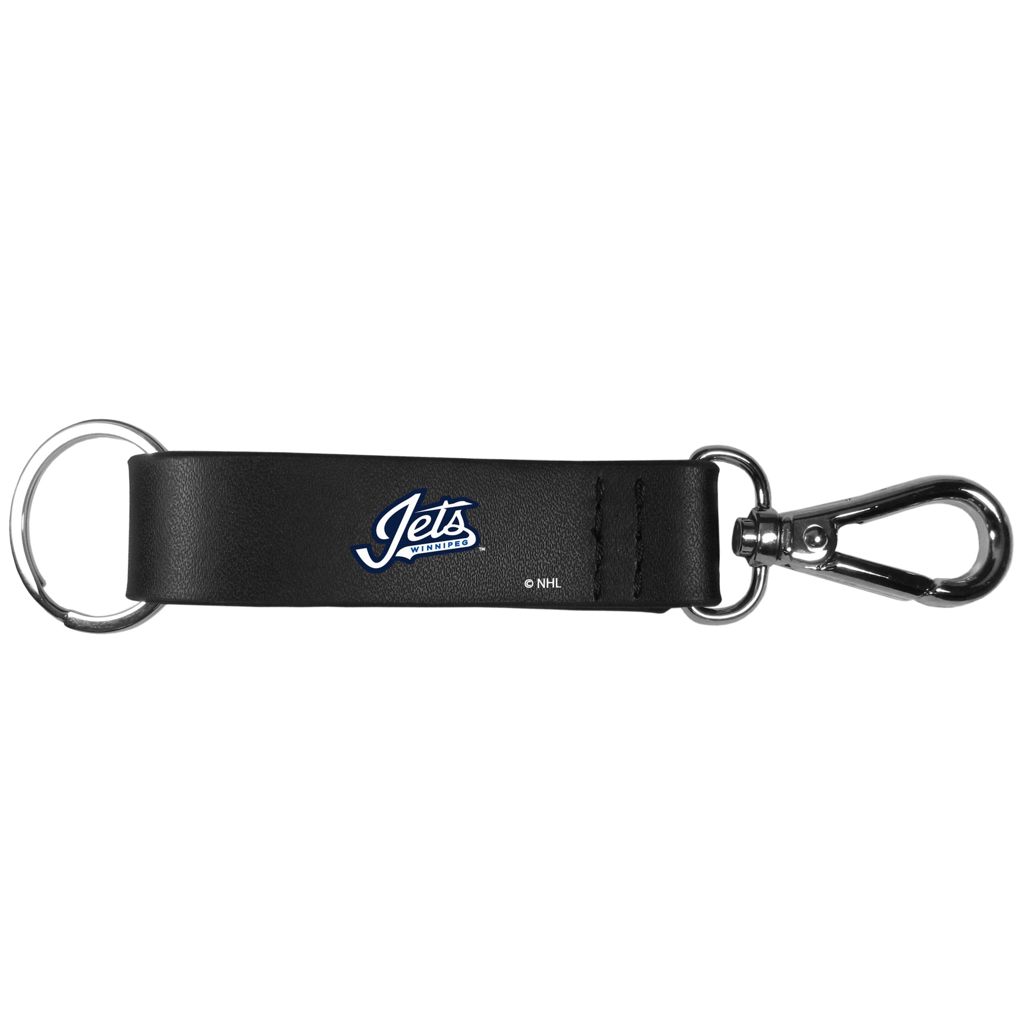 Winnipeg Jets™ Black Strap Key Chain