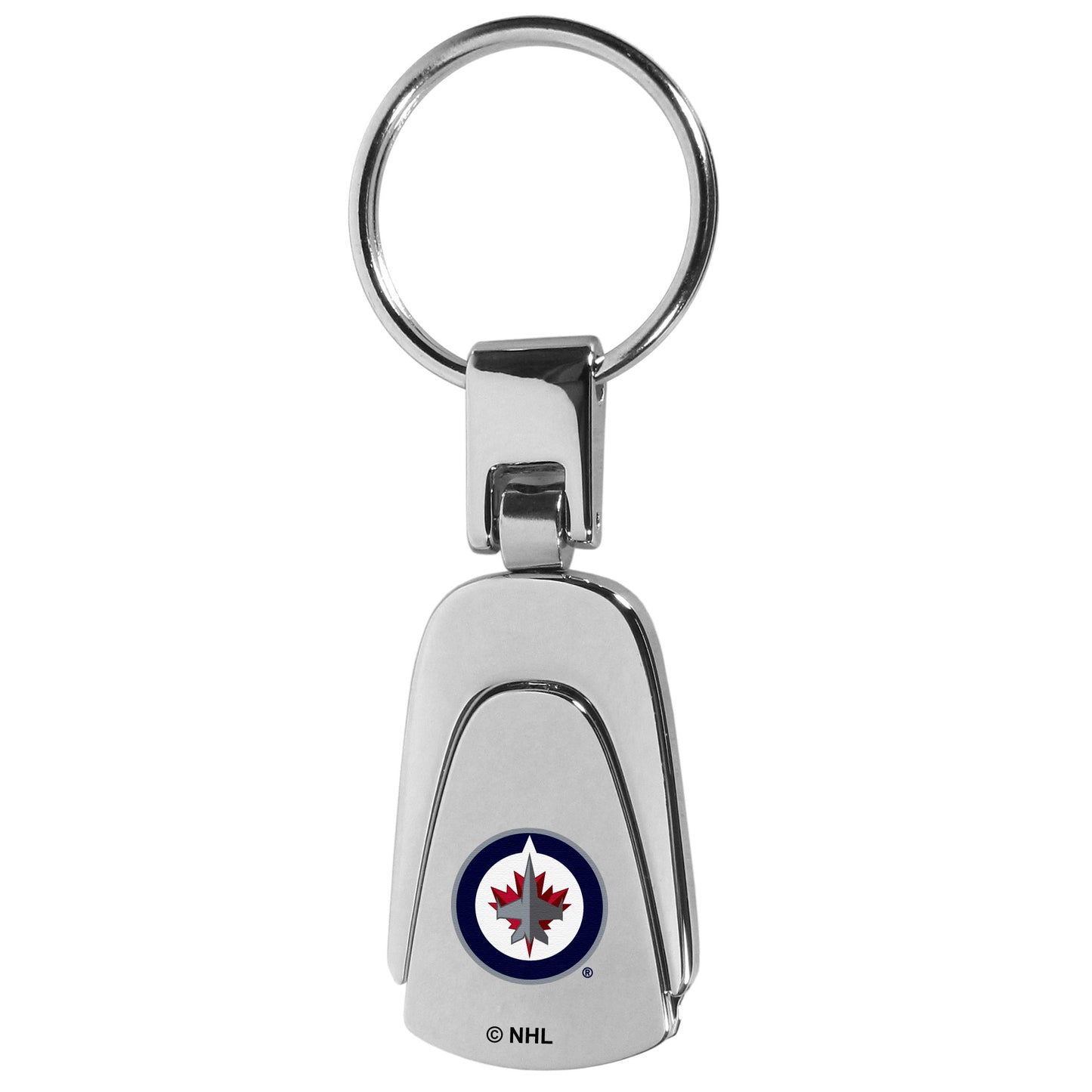 Winnipeg Jets™ Steel Teardop Key Chain