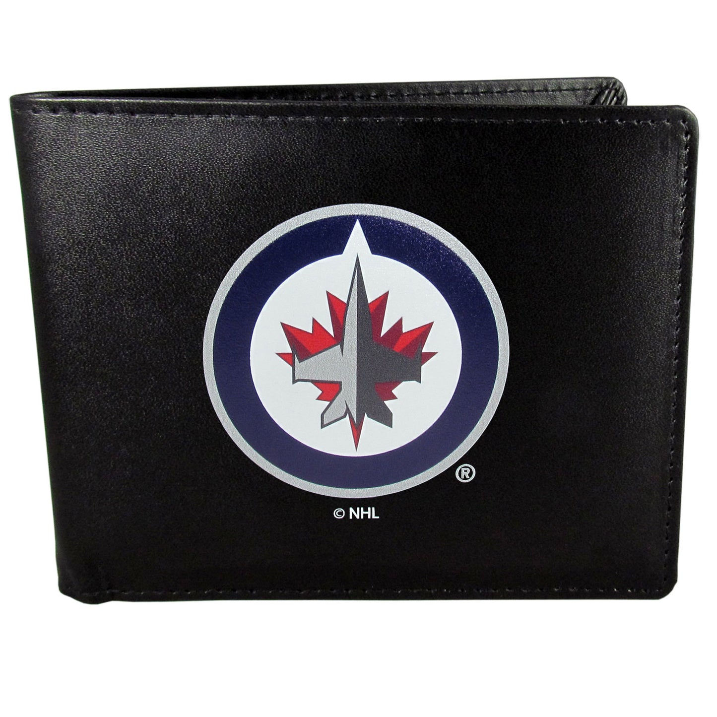 Winnipeg Jets™ Leather Bi-fold Wallet, Large Logo