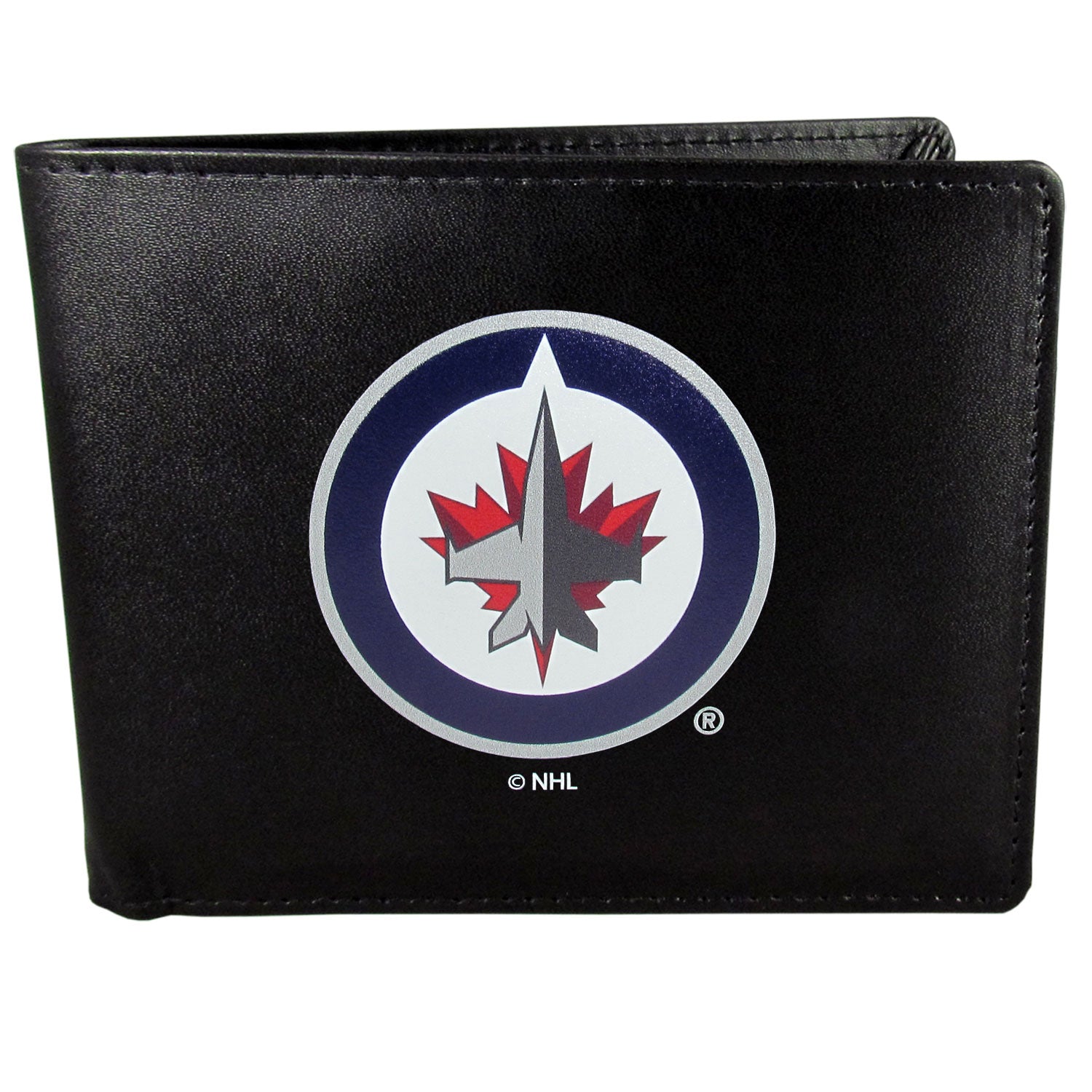Winnipeg Jets™ Leather Bi-fold Wallet, Large Logo