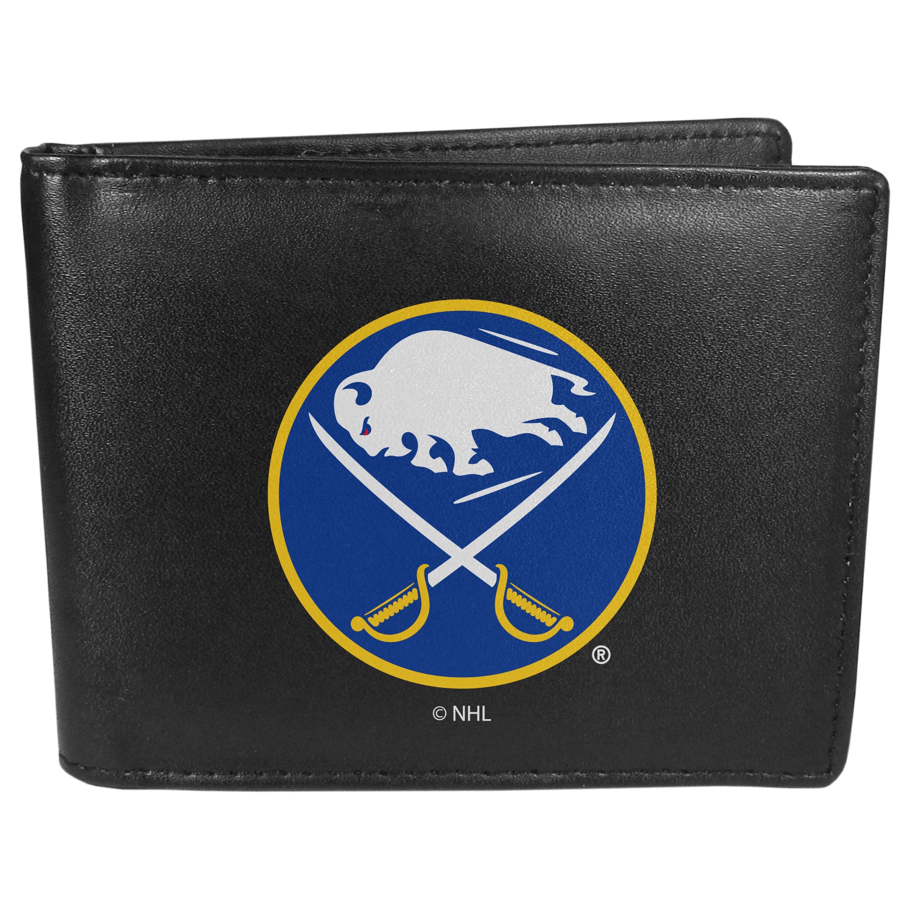 Buffalo Sabres® Leather Bi-fold Wallet, Large Logo