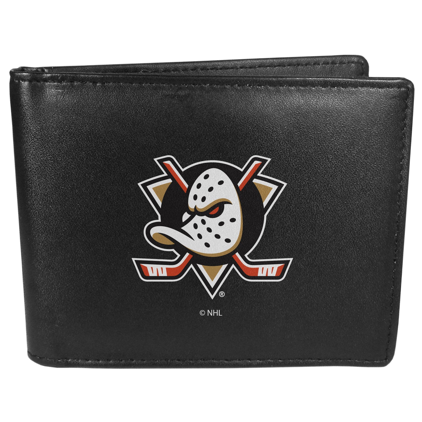 Anaheim Ducks® Leather Bi-fold Wallet, Large Logo