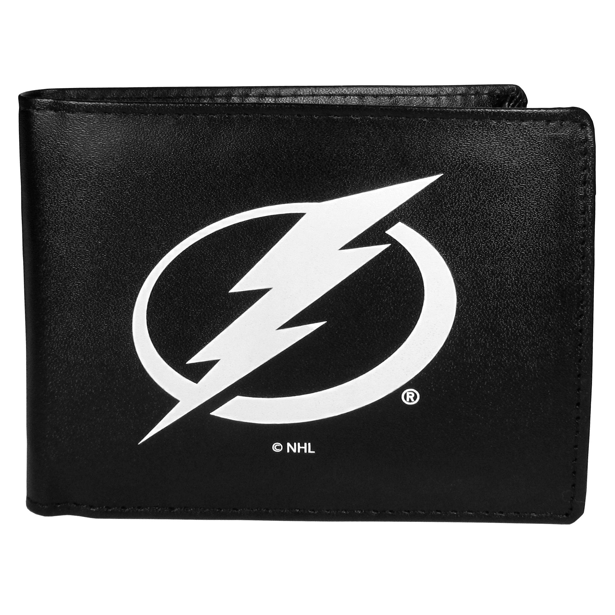 Tampa Bay Lightning® Leather Bi-fold Wallet, Large Logo
