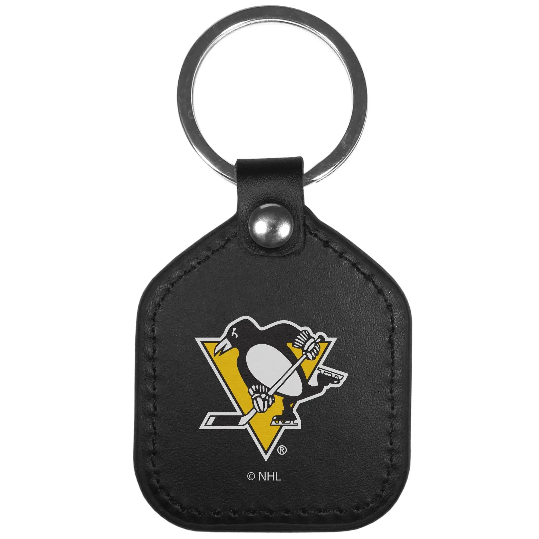 Pittsburgh Penguins Leather Square Key Chains - Pittsburgh Penguins - Flyclothing LLC