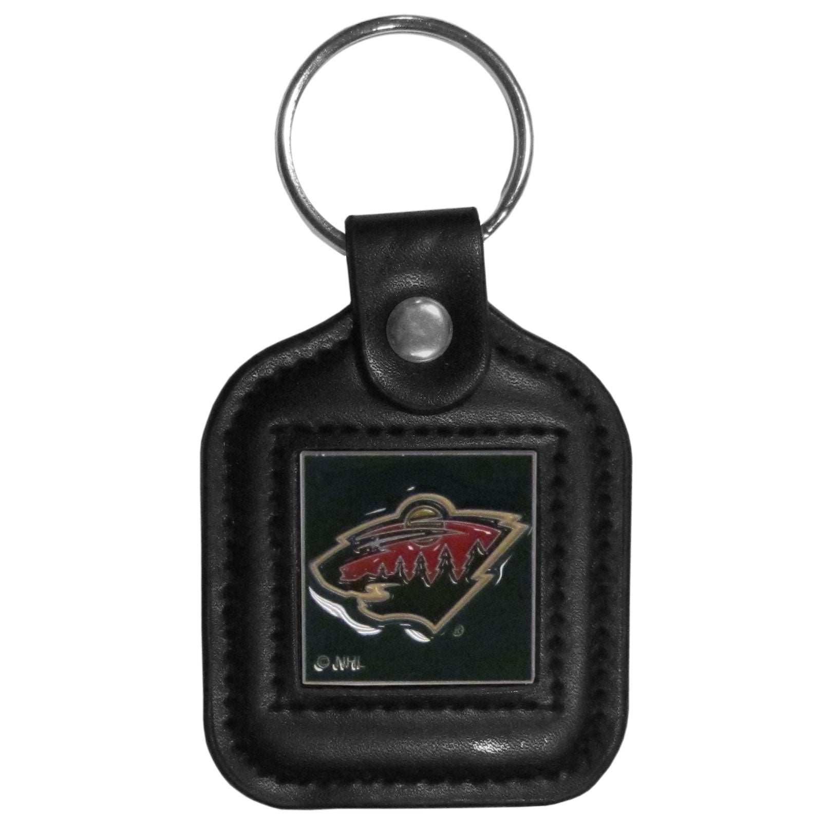 Minnesota Wild Square Leatherette Key Chain - Minnesota Wild - Flyclothing LLC
