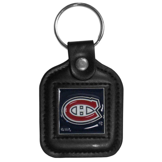 Montreal Canadiens Square Leatherette Key Chain - Montreal Canadiens - Flyclothing LLC