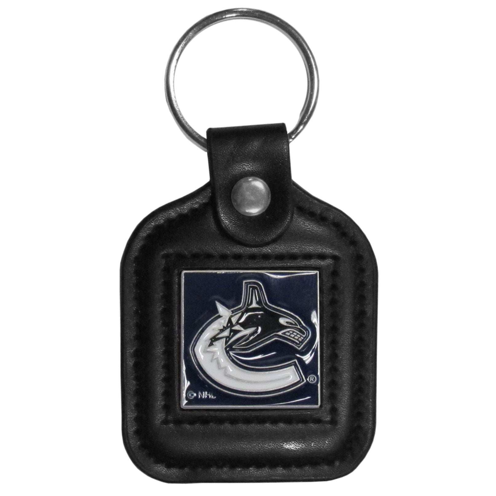 Vancouver Canucks Square Leatherette Key Chain - Vancouver Canucks - Flyclothing LLC