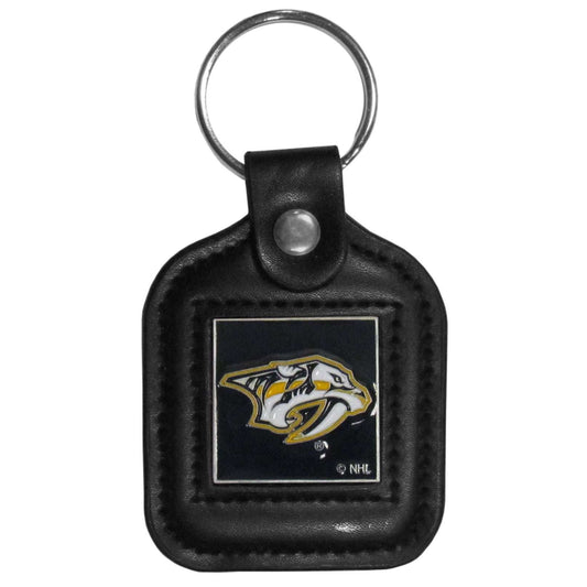 Nashville Predators Square Leatherette Key Chain - Nashville Predators - Flyclothing LLC