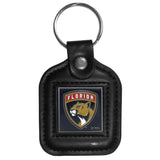 Florida Panthers Square Leatherette Key Chain - Florida Panthers - Flyclothing LLC