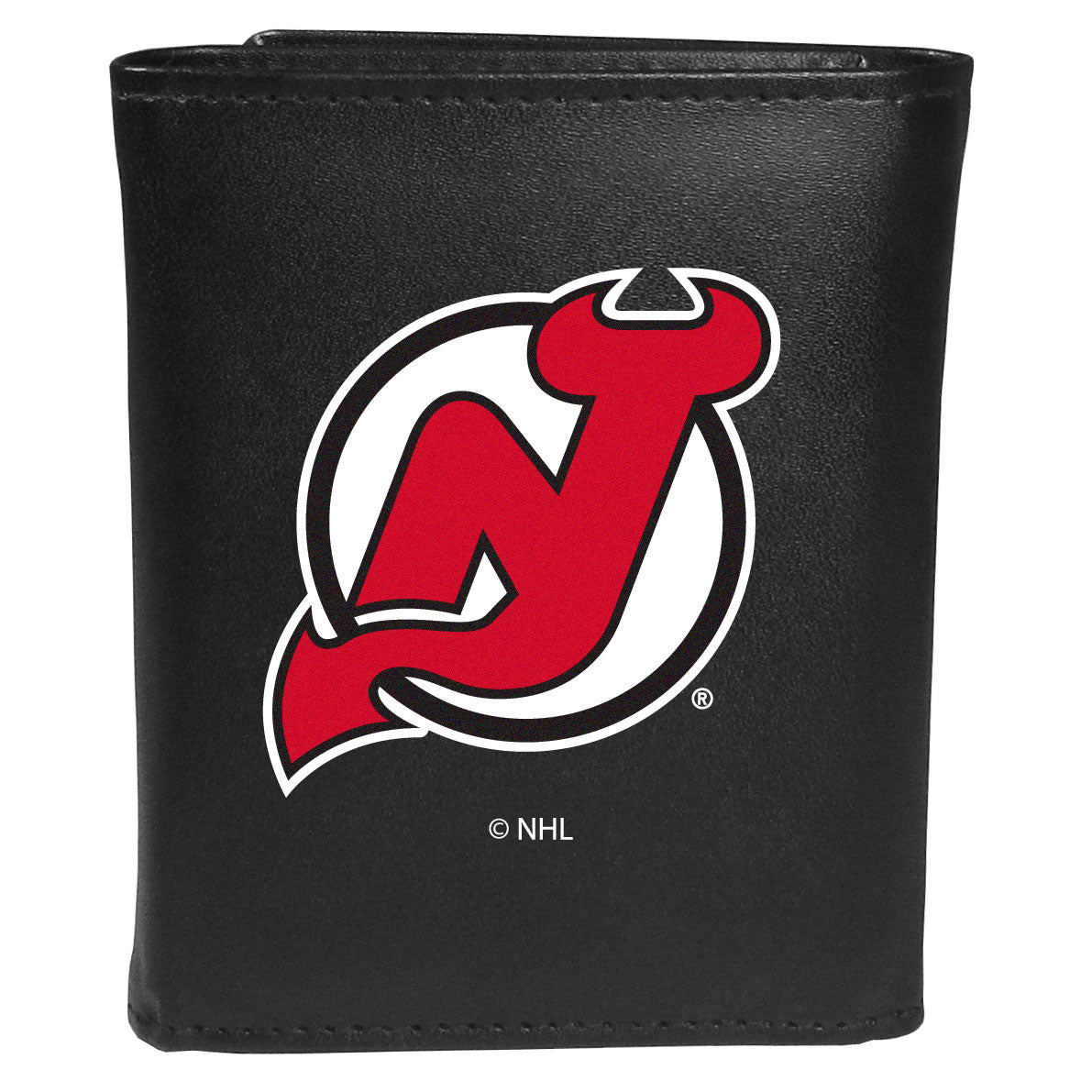 New Jersey Devils® Leather Tri-fold Wallet, Large Logo