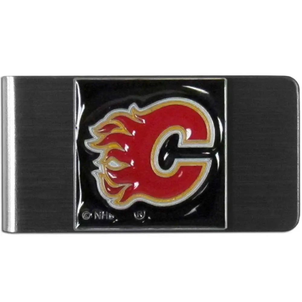 Calgary Flames Steel Money Clip - Calgary Flames - Flyclothing LLC