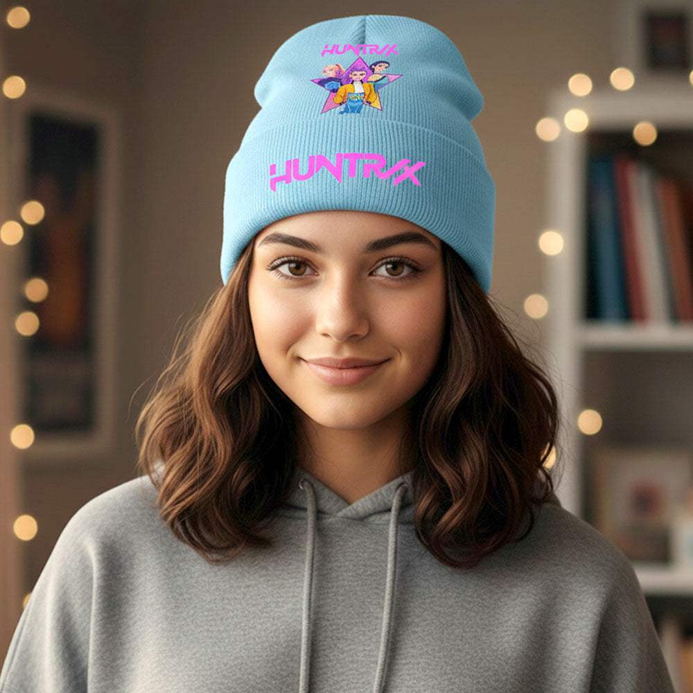 KPOP Demon Hunters HUNTRIX Graphic Winter Beanie Hat - Madeline Love - Flyclothing LLC