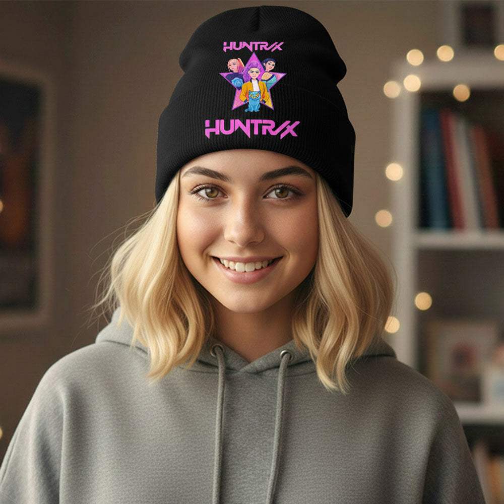 KPOP Demon Hunters HUNTRIX Graphic Winter Beanie Hat - Madeline Love - Flyclothing LLC