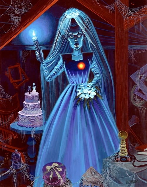 Black Market Art Company Haunted Mansion Bride Print
