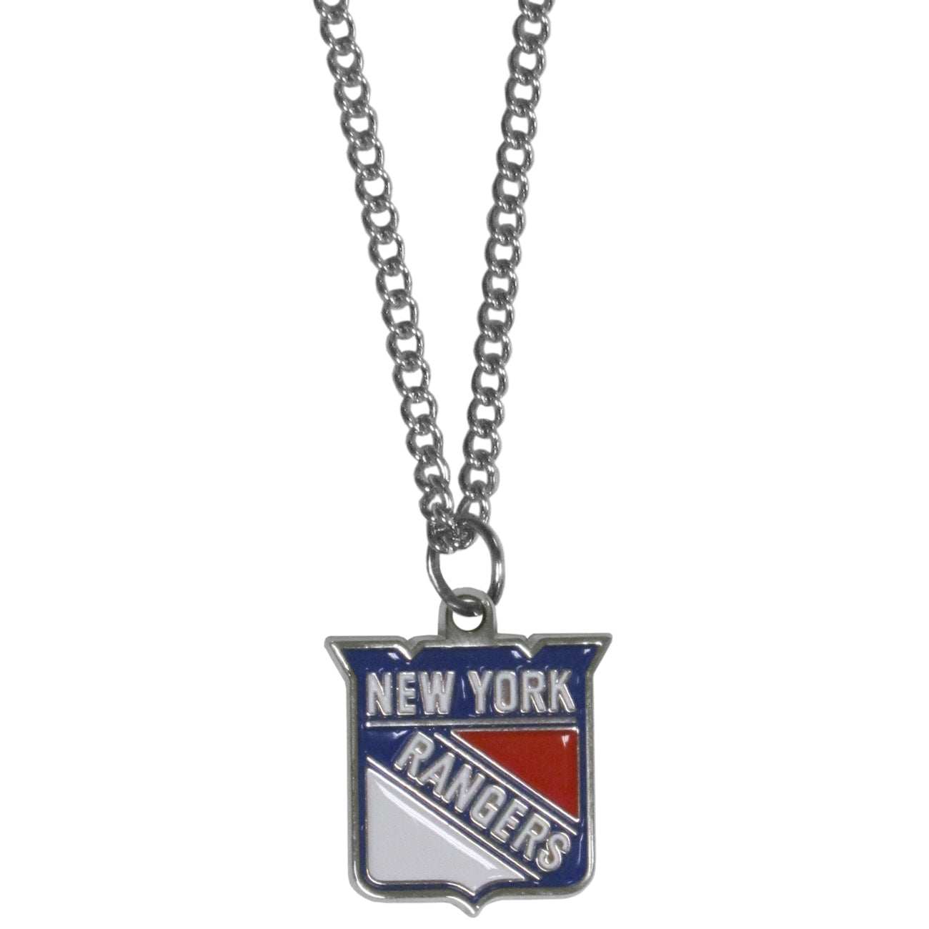 New York Rangers Chain Necklace with Small Charm - New York Rangers - Flyclothing LLC