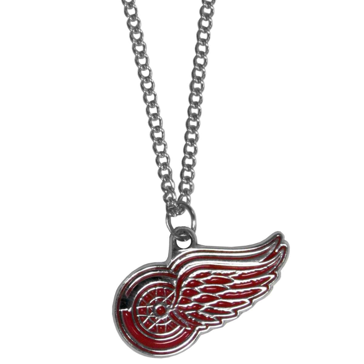 Detroit Red Wings Chain Necklace with Small Charm - Detroit Red Wings - Flyclothing LLC