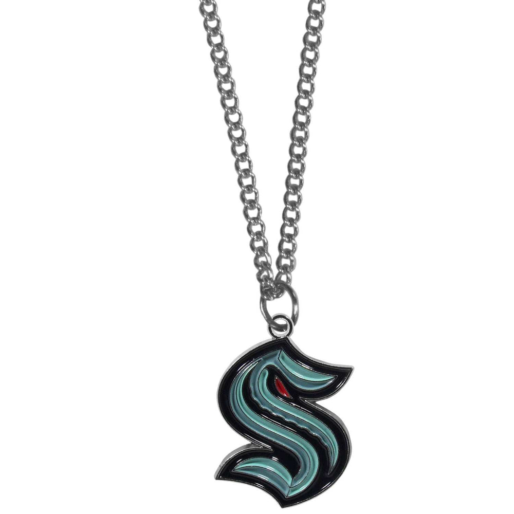 Seattle Kraken Chain Necklace with Small Charm - Seattle Kraken - Flyclothing LLC