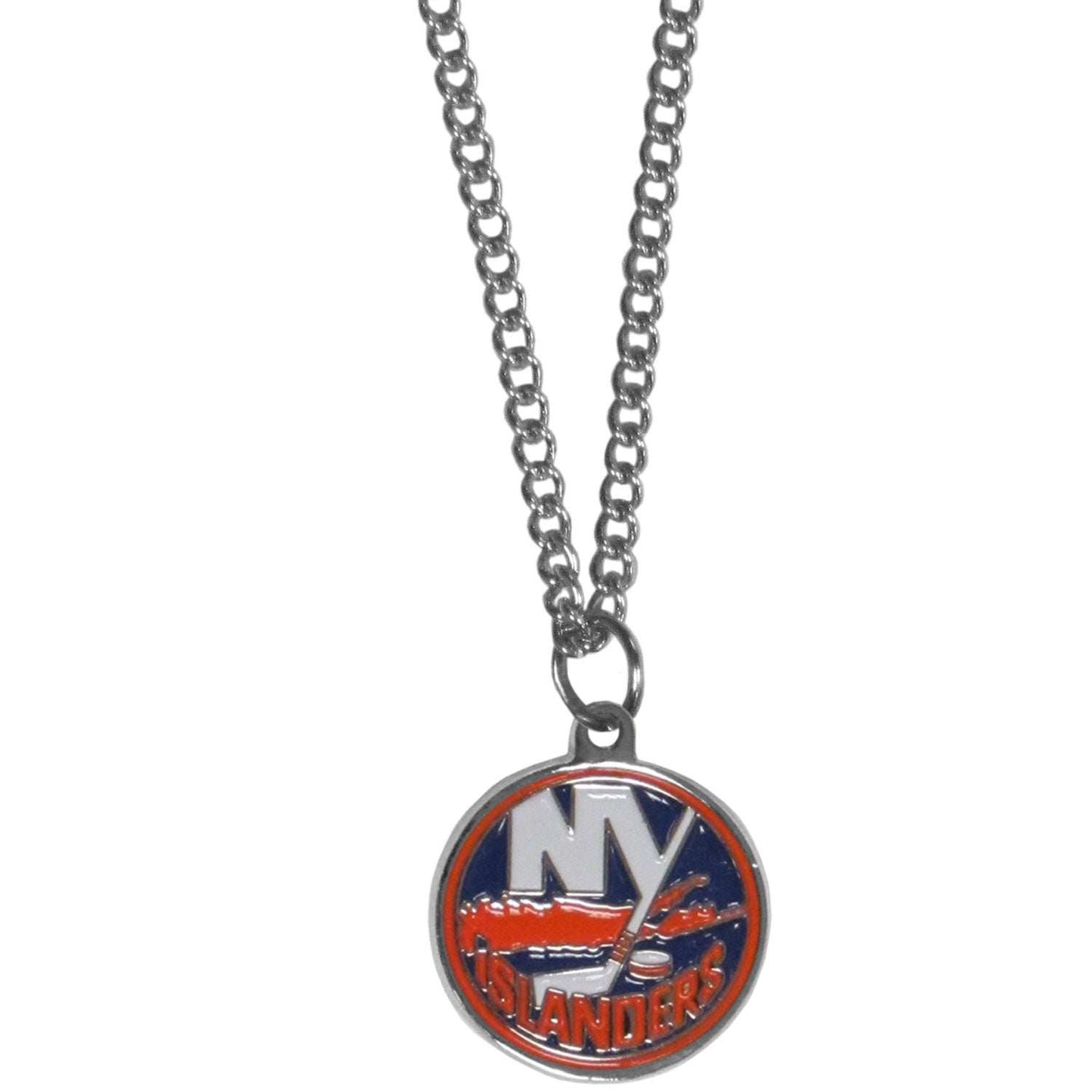 New York Islanders Chain Necklace with Small Charm - New York Islanders - Flyclothing LLC