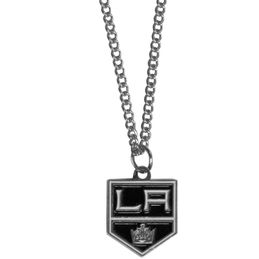 Los Angeles Kings Chain Necklace with Small Charm - Los Angeles Kings - Flyclothing LLC