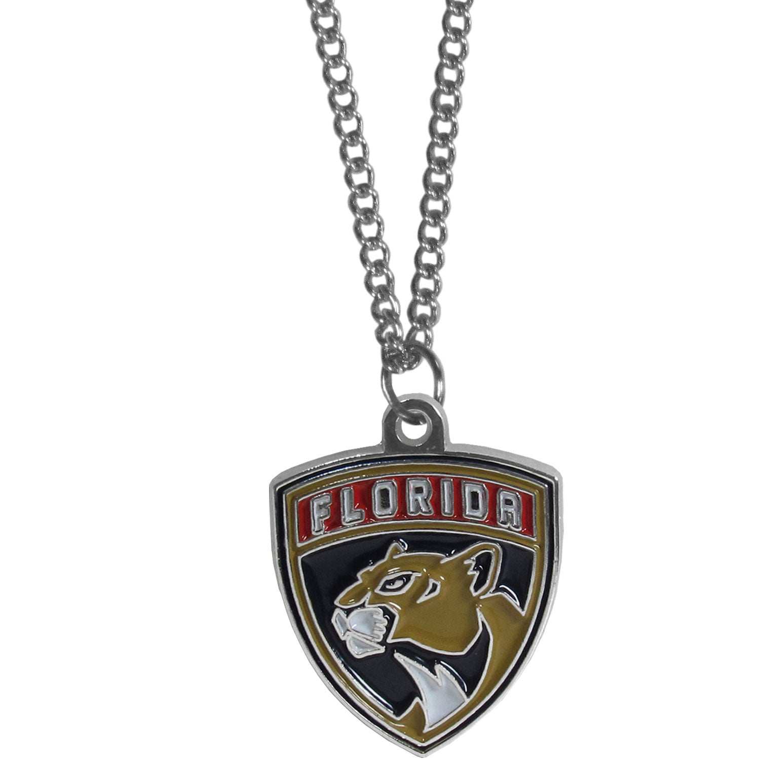 Florida Panthers Chain Necklace with Small Charm - Florida Panthers - Flyclothing LLC