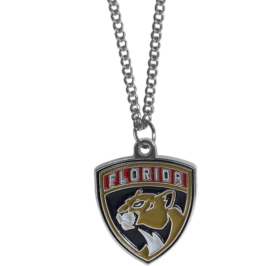 Florida Panthers Chain Necklace with Small Charm - Florida Panthers - Flyclothing LLC