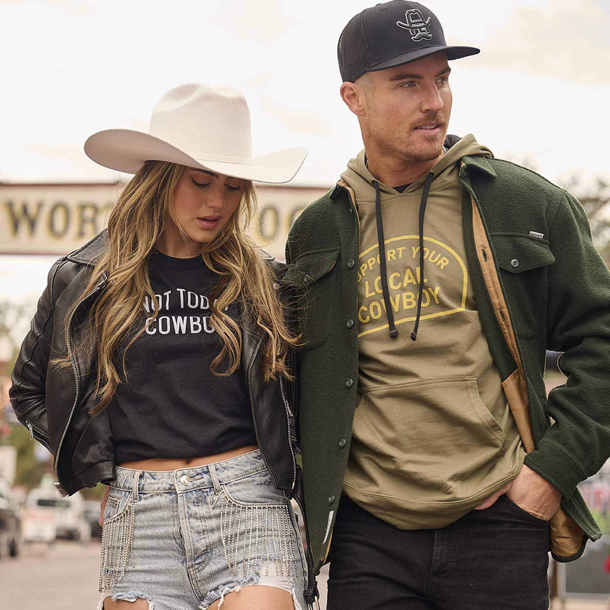 Support Your Local Cowboy Hoodie - Cowboy Cool - Flyclothing LLC