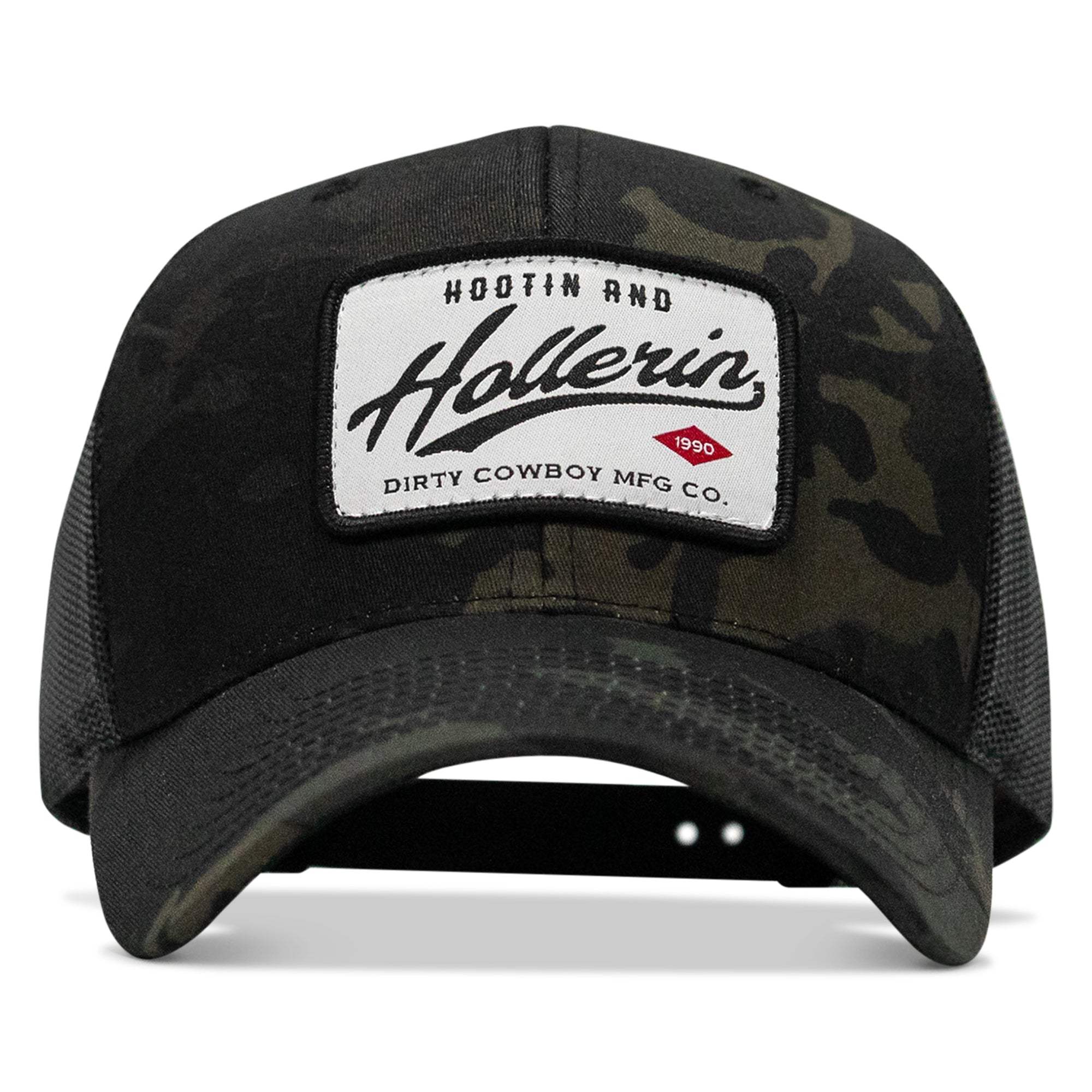 Hootin' & Hollerin' Patch Snapback Hat - DIRTY COWBOY USA - Flyclothing LLC