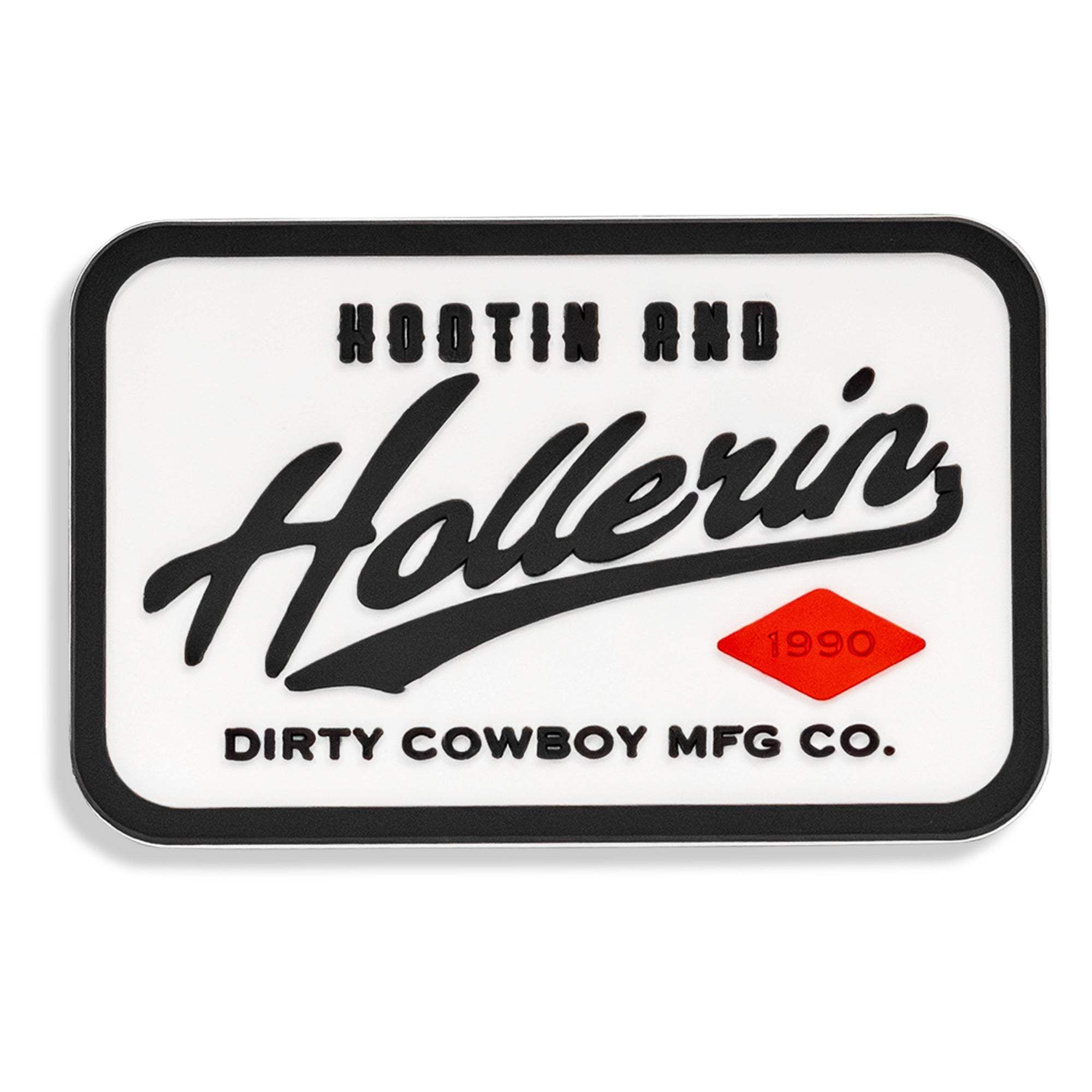 Hootin' & Hollerin' PVC Velcro Patch - DIRTY COWBOY USA - Flyclothing LLC
