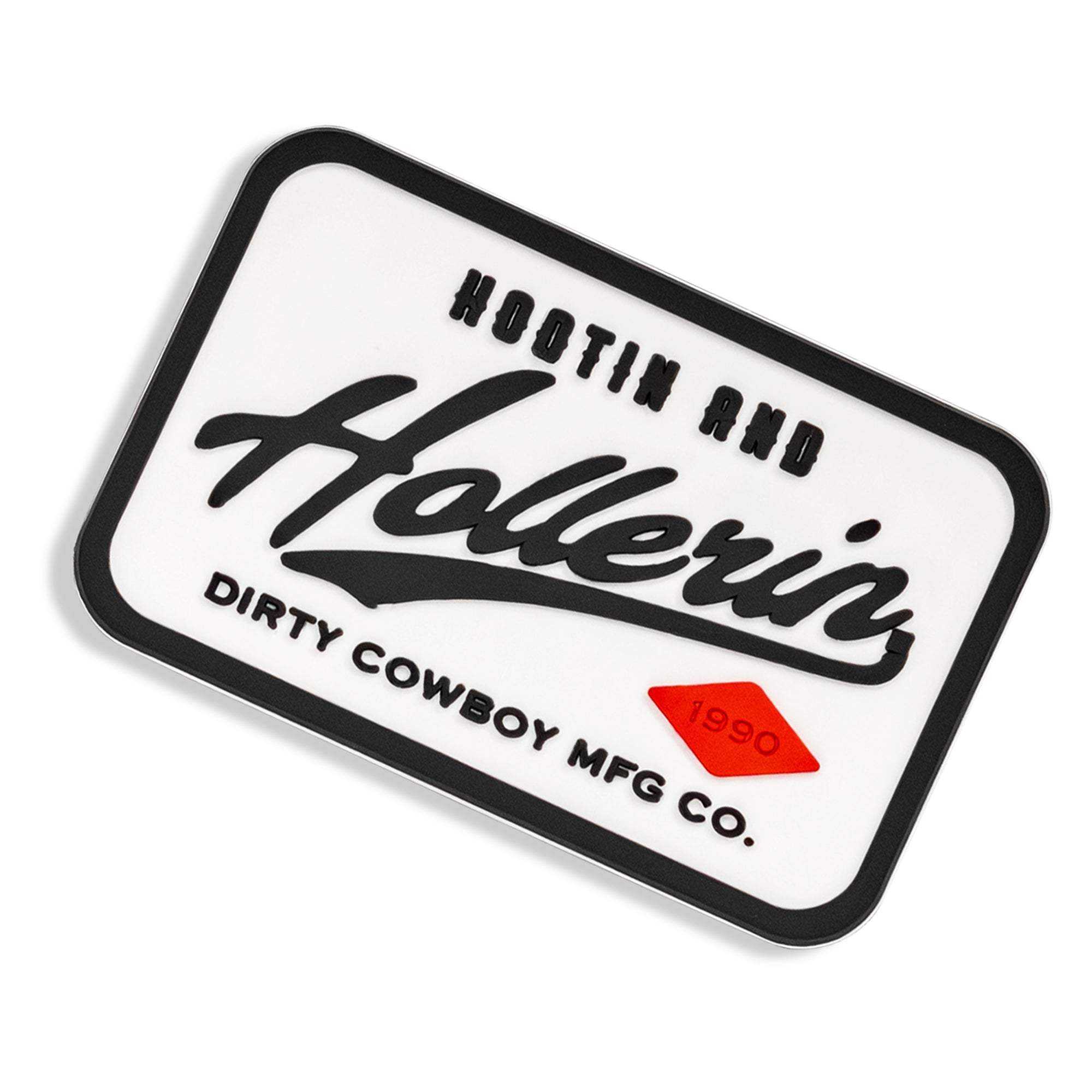 Hootin' & Hollerin' PVC Velcro Patch - DIRTY COWBOY USA - Flyclothing LLC