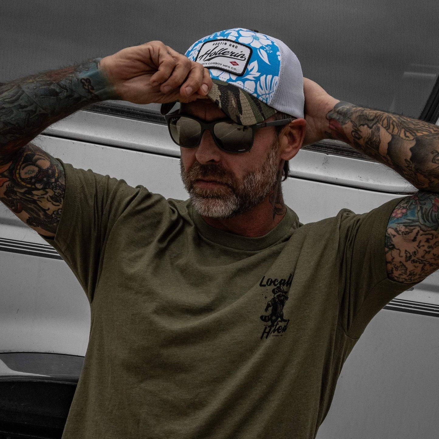 Hootin And Hollerin Patch Original Ripstop Classic Snapback Hat - DIRTY COWBOY USA - Flyclothing LLC