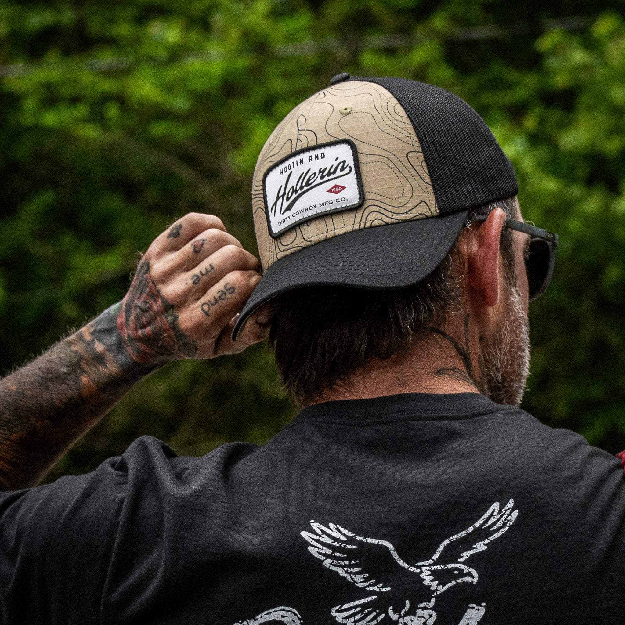 Hootin And Hollerin Patch Original Ripstop Classic Snapback Hat - DIRTY COWBOY USA - Flyclothing LLC