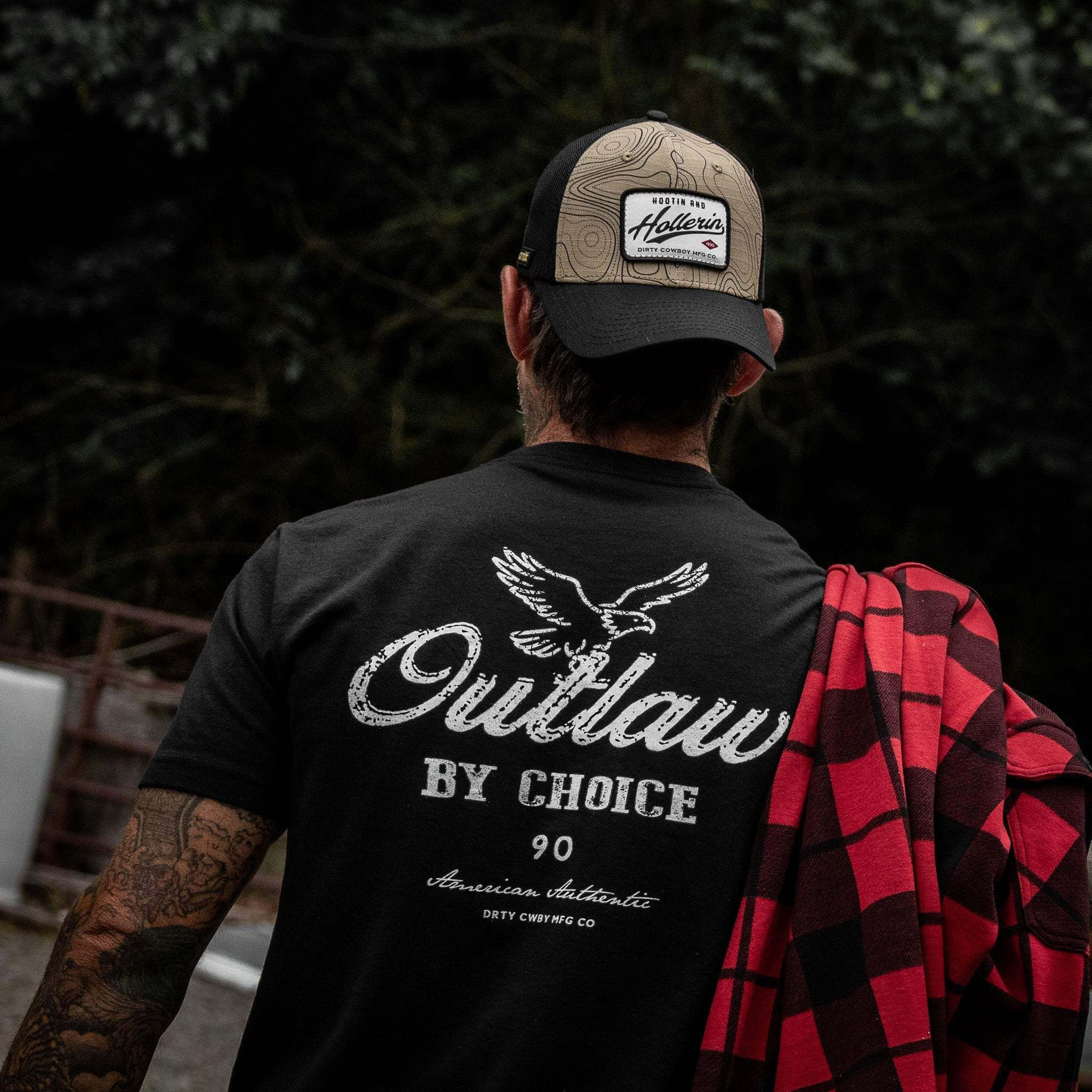 Hootin And Hollerin Patch Original Ripstop Classic Snapback Hat - DIRTY COWBOY USA - Flyclothing LLC