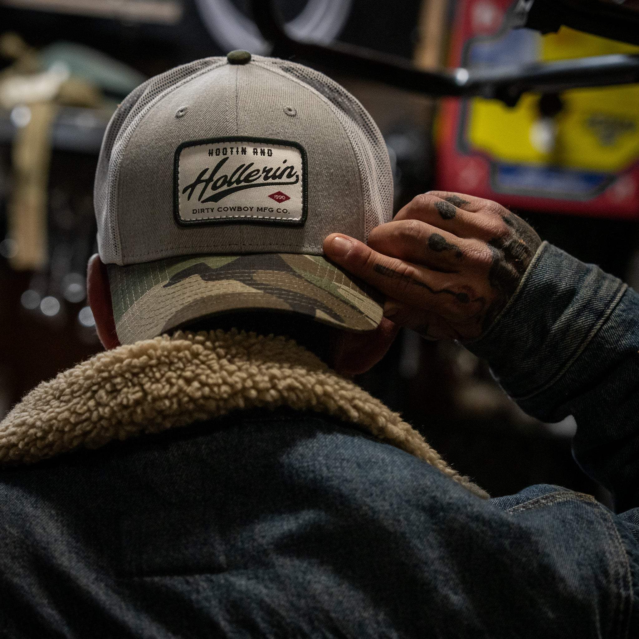 Hootin' & Hollerin' Patch Snapback Hat - DIRTY COWBOY USA - Flyclothing LLC
