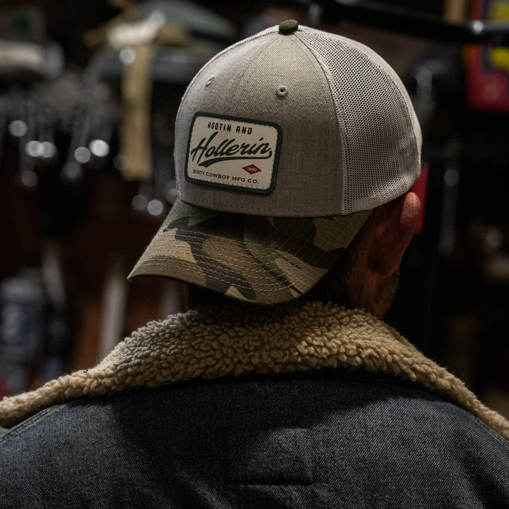 Hootin' & Hollerin' Patch Snapback Hat - DIRTY COWBOY USA - Flyclothing LLC